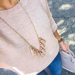 Loft Marled High Low sweater